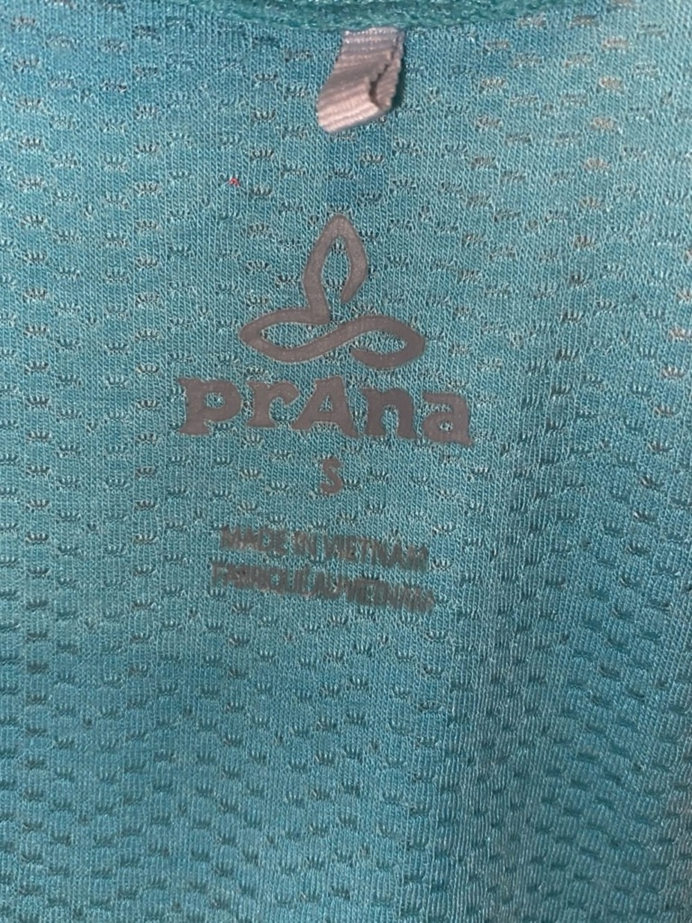 Prana Turquoise Blue Mesh Racerback Tank - Picture 4 of 4